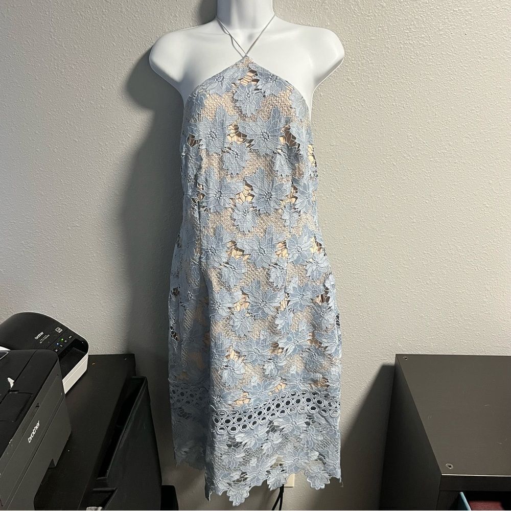 Gianni Bini Light Blue Lace Dress